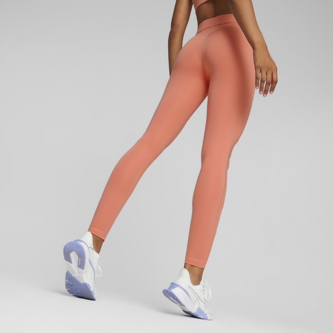Puma På Tilbud X Pamela Reif Kamskjell Kontur Trening Leggings Kvinner Brente Koraller