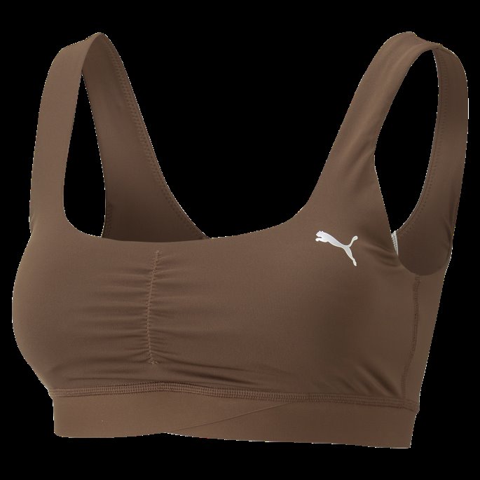 Puma På Tilbud X Pamela Reif Ruching Sports-bh Kvinner Pinecone
