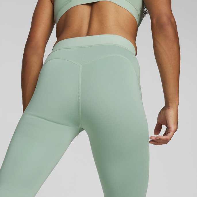 Puma På Tilbud X Pamela Reif Ruching Contour Treningsleggings Dame Granittgrønn