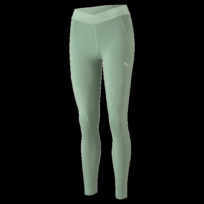 Puma På Tilbud X Pamela Reif Ruching Contour Treningsleggings Dame Granittgrønn