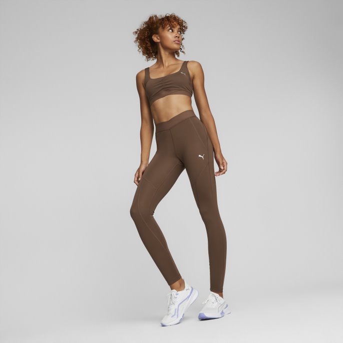 Puma På Tilbud X Pamela Reif Ruching Contour Trening Leggings Kvinner Pinecone