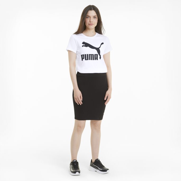 Hvit Puma På Salg Classics Logo Damet-skjorte