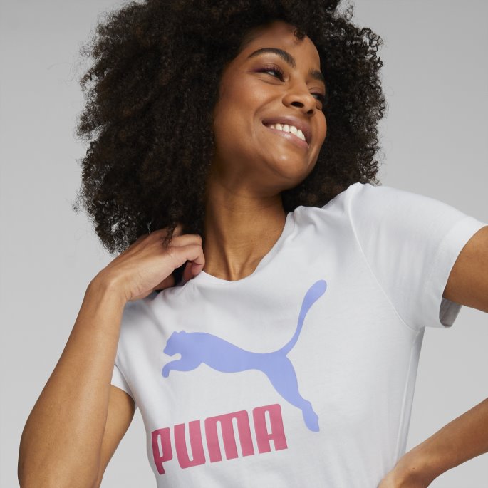 Hvit-lavendel Popklassikere Logo For Damer Puma På Salg