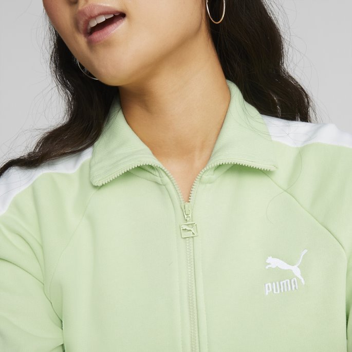 Ikonisk T7 Treningsjakke For Kvinner Pistachio Puma På Salg