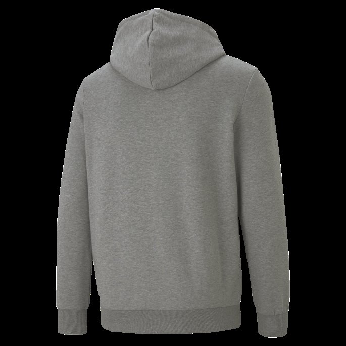 Puma På Tilbud Mellomgrå Melert Klassisk Hettegenser Med Logo For Menn