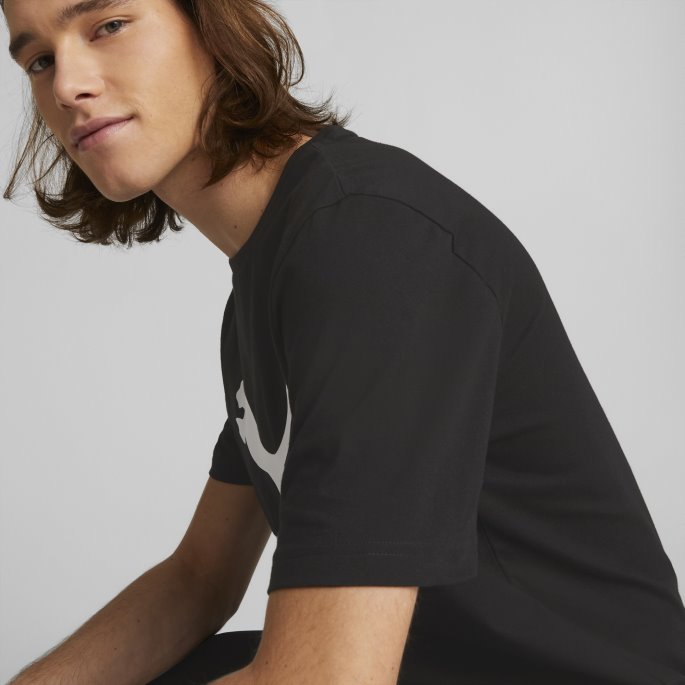 Classics Logo T-skjorte For Menn Svart Puma På Salg