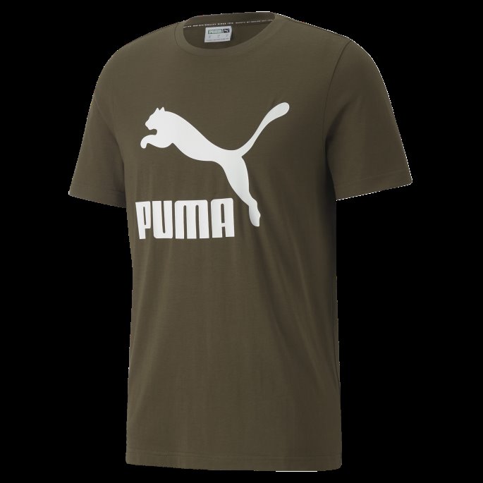 Dyp Oliven Puma På Salg Classics Logo-t-skjorte For Menn