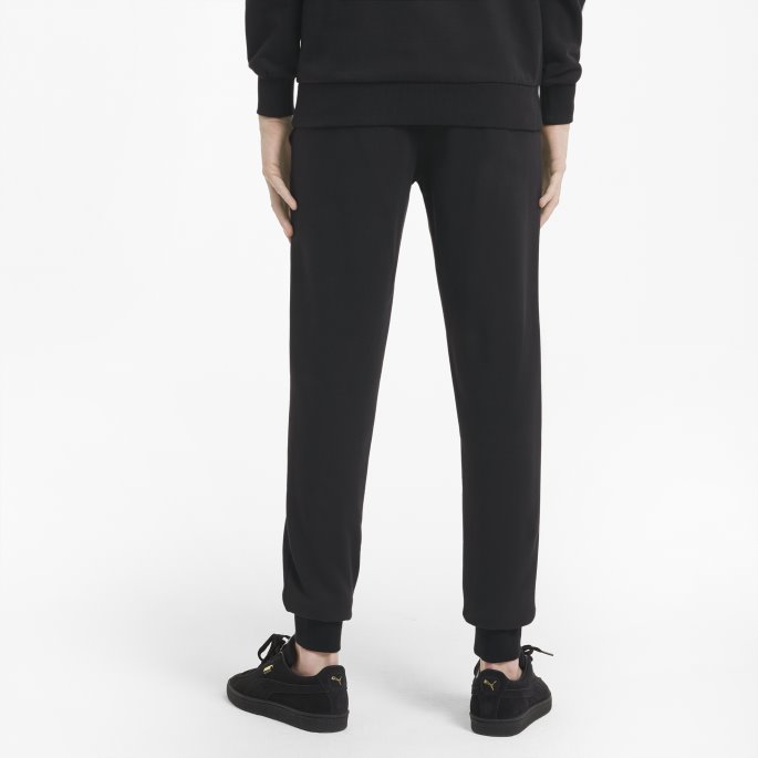 Svart Puma På Tilbud Klassiske Joggebukser Med Mansjett For Menn