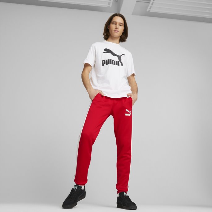 Puma På Salg Høyrisiko Røde Ikoniske T7 Treningsbukser For Menn