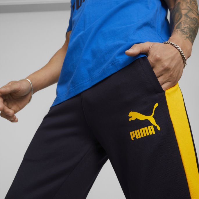 Puma På Tilbud Nye Marineblå Ikoniske T7 Treningsbukser For Menn