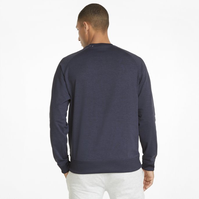 Puma På Tilbud Egw Cloudspun Pm Rund Hals Herre Golf Genser Marine Blazer Lyng