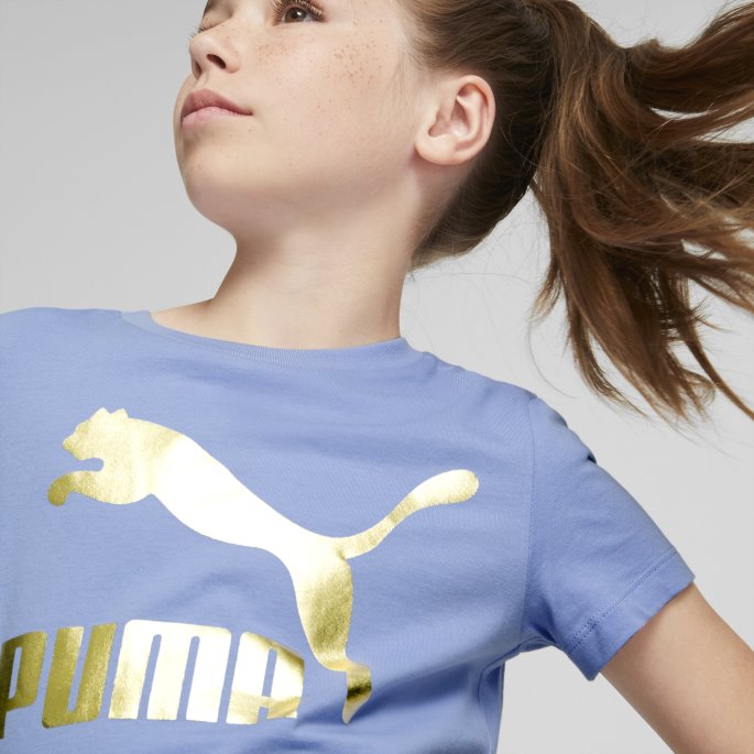 Classics Logo Ungdomst-skjorte Lavendar Pop Puma På Salg