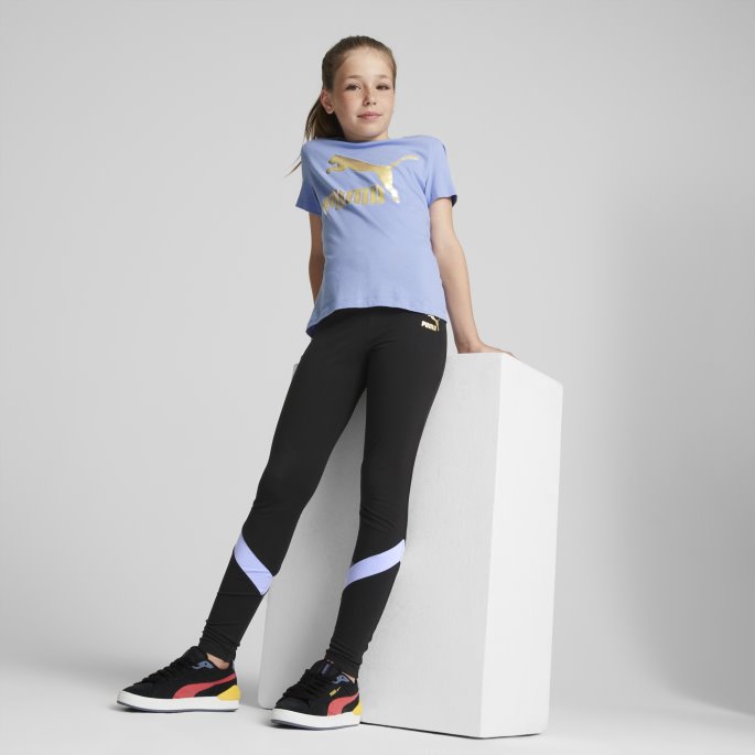 Classics Logo Ungdomst-skjorte Lavendar Pop Puma På Salg