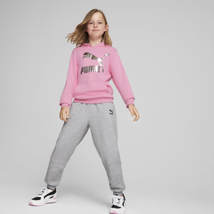 Classics Logo Ungdomshettegenser Prisme Rosa Puma På Salg