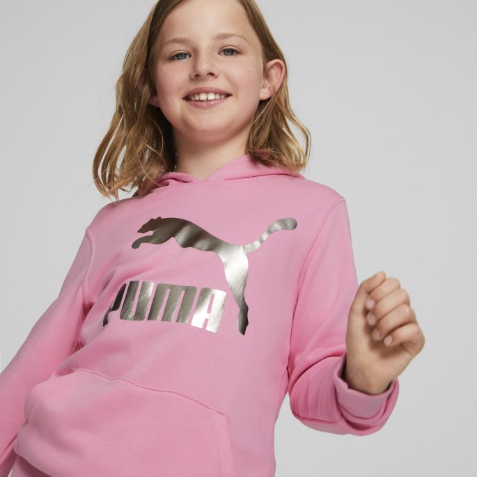 Classics Logo Ungdomshettegenser Prisme Rosa Puma På Salg