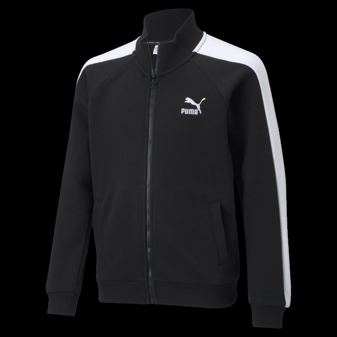 Puma På Tilbud Sort Classics T7 Treningsjakke For Ungdom