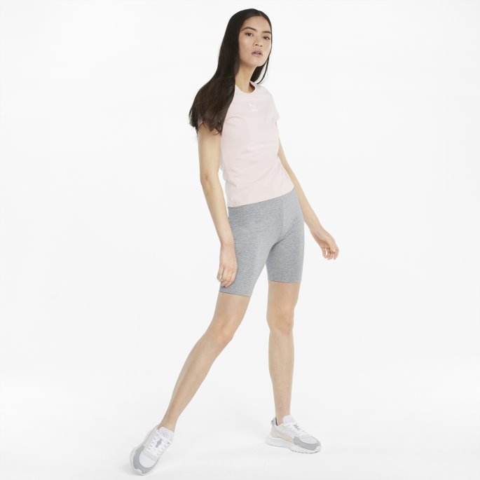 Lys Grå Lyng Puma På Tilbud Klassiske Korte Leggings For Kvinner