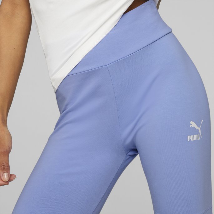 Puma På Tilbud Lavendar Popklassikere Korte Leggings For Kvinner