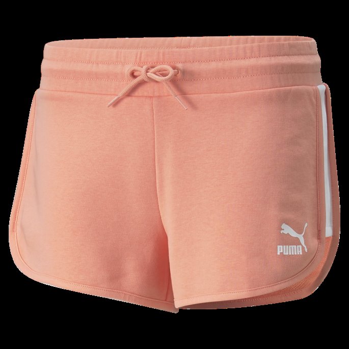 Puma På Tilbud Ferskenrosa Ikoniske T7 Shorts For Kvinner