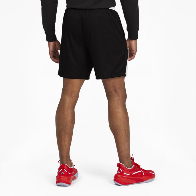 Svart Puma På Salg Flare Basketballshorts For Menn