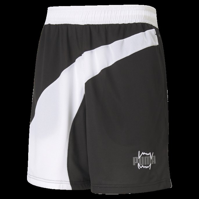 Svart Puma På Salg Flare Basketballshorts For Menn