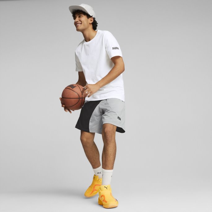 Harbor Mist Puma På Tilbud Flare Basketballshorts For Menn