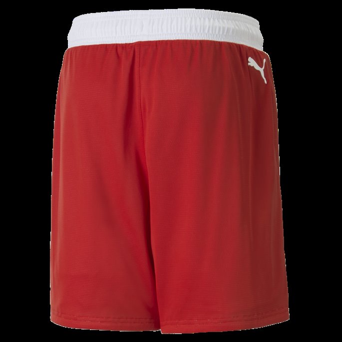 Høyrisiko Rød Puma På Salg Flare Basketballshorts For Menn