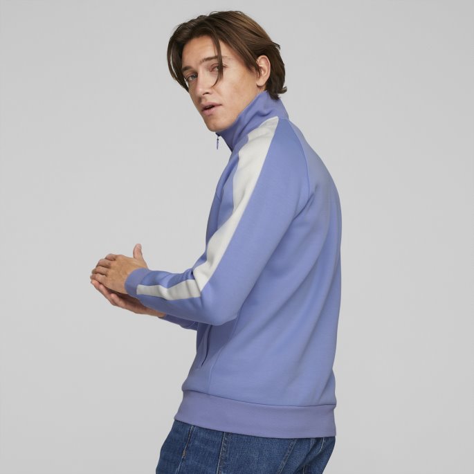 Lavendar Pop Puma På Tilbud Ikonisk T7 Dobbelstrikket Treningsjakke For Menn