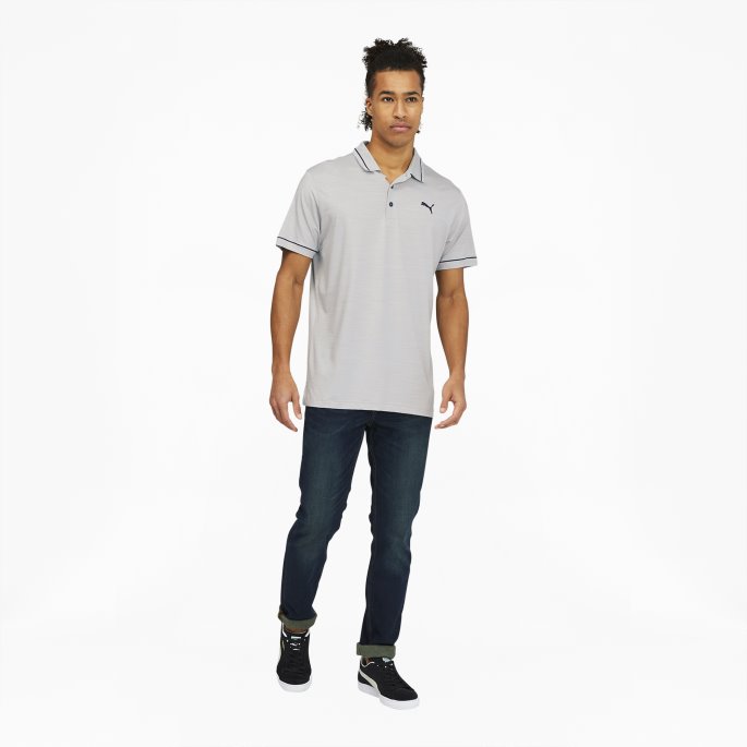 Puma På Tilbud Høyblokk Lyng-marine Blazer Skyspunnet Monarch Golf Poloskjorte For Menn