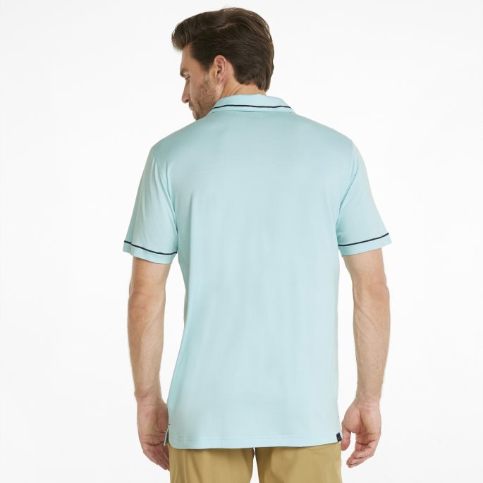 Skyspunnet Monarch Herre Golf Poloskjorte Puma På Tilbud Engel Blå-marine Blazer