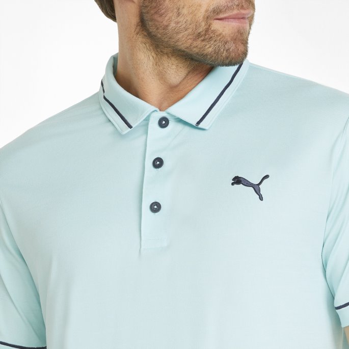 Skyspunnet Monarch Herre Golf Poloskjorte Puma På Tilbud Engel Blå-marine Blazer