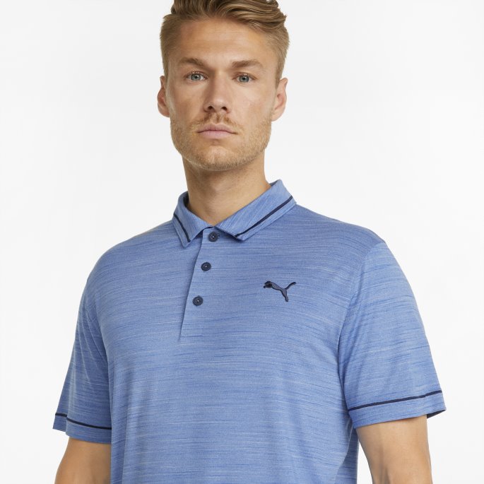Puma På Salg Lys Kobolt-marine Blazer Skyspunnet Monarch Golfpoloskjorte For Menn