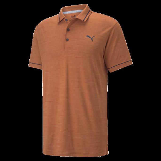 Puma På Tilbud Varm Kastanje-marine Blazer Skyspunnet Monarch Golf Poloskjorte For Menn
