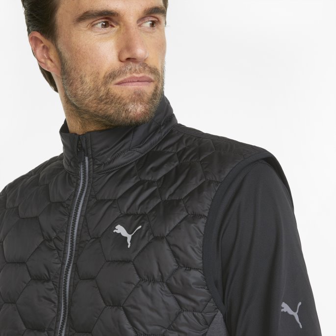 Svart Puma På Tilbud Skyspunnet Wrmlbl Golfvest For Menn