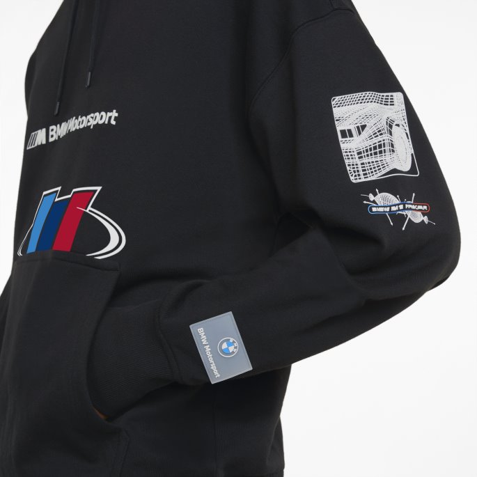 Svart Puma På Tilbud Bmw M Motorsport Street Hettegenser For Menn