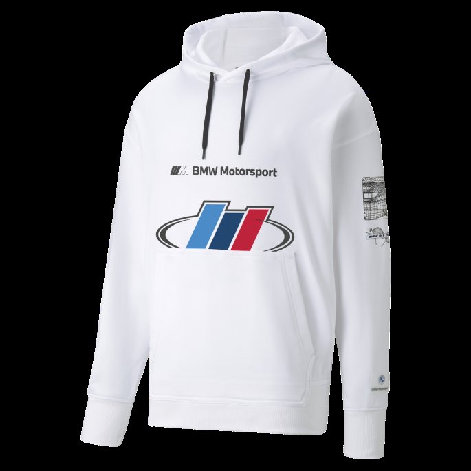 Bmw M Motorsport Street Hettegenser For Menn Hvit Puma På Salg