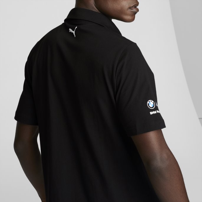 Puma På Tilbud Svart Bmw M Motorsport Grafisk Herrepoloskjorte