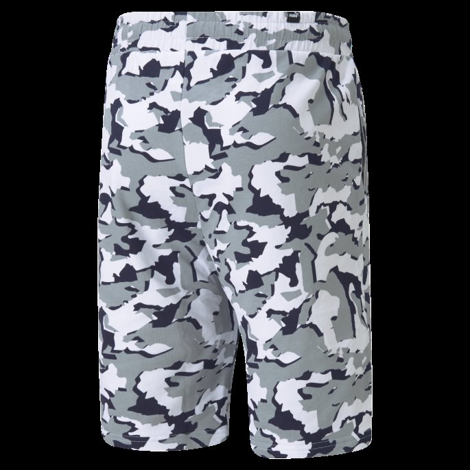 Puma På Tilbud Camo-trykt Herreshorts Hvit-aop