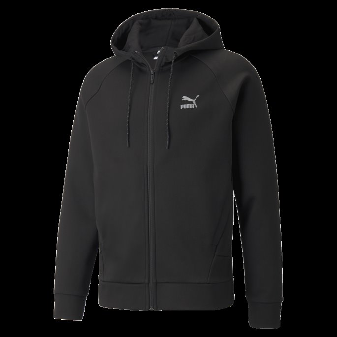 Sort Classics Tech Full Glidelås Hettegenser For Menn Puma På Salg