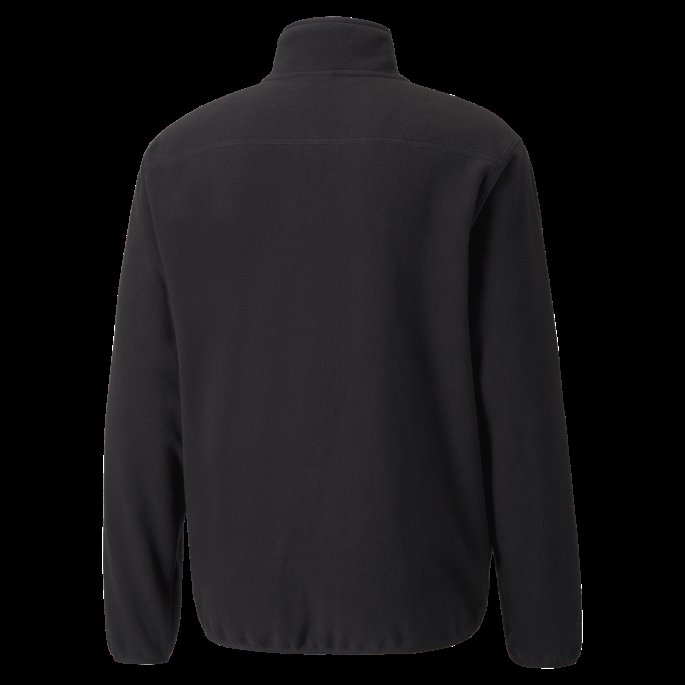 Sort Klassiker Polar Fleece Halv Glidelås Herrejakke Puma På Salg