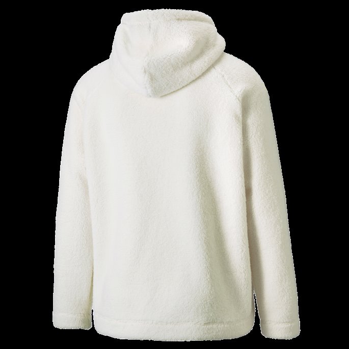 Puma På Tilbud Ivory Glow Classics Sherpa Hettegenser For Menn