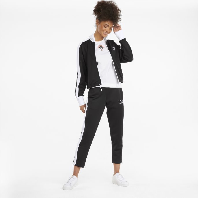 Puma På Tilbud Ikonisk T7 Cropped Pt Damejakke Svart