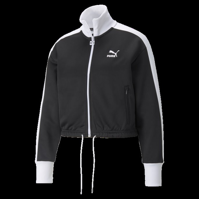 Puma På Tilbud Ikonisk T7 Cropped Pt Damejakke Svart