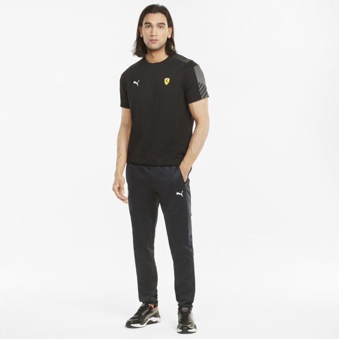 Svart Scuderia Ferrari Race T7 Treningsbukser For Menn Puma På Salg