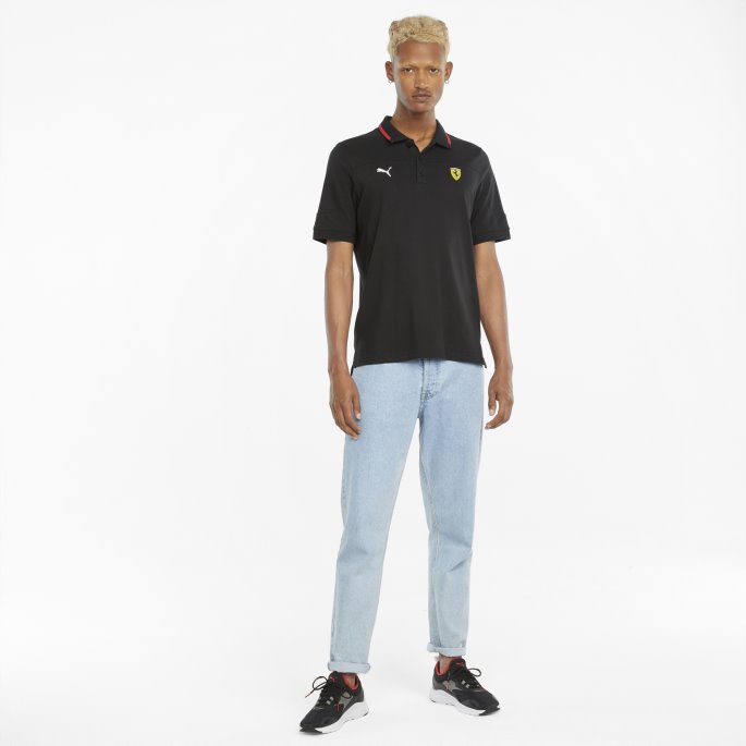 Puma På Tilbud Scuderia Ferrari Race Herre Poloskjorte Svart