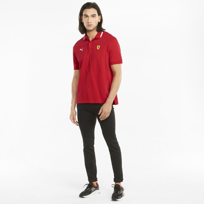 Puma På Tilbud Rosso Corsa Scuderia Ferrari Race Poloskjorte For Menn