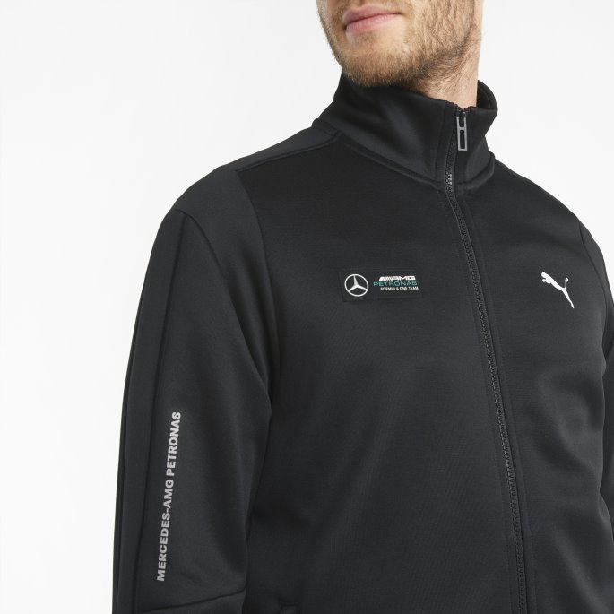 Puma På Tilbud Svart Mercedes F1 T7 Treningsjakke For Menn