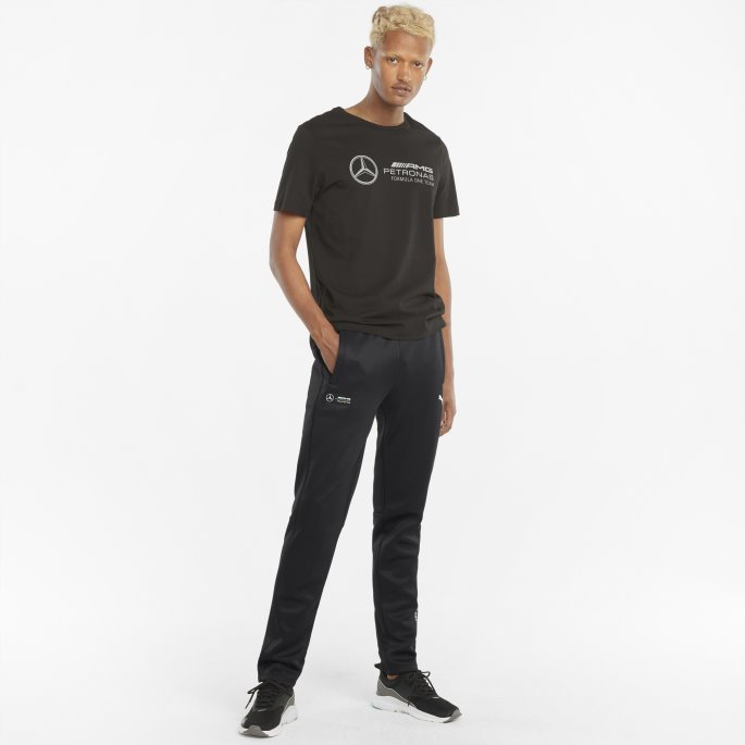Mercedes F1 T7 Slim Treningsbukser For Menn Svart Puma På Salg