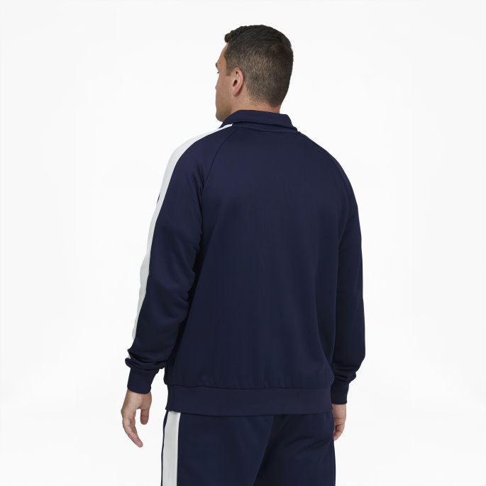 Ikonisk T7 Treningsjakke For Menn Bt Peacoat-hvit Puma På Salg