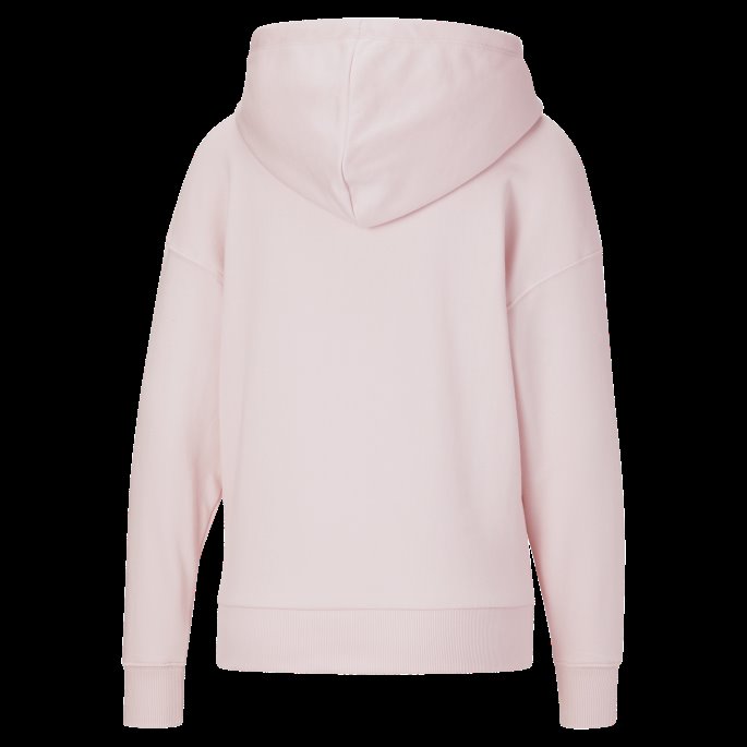 Puma På Tilbud Classics Logo Hettegenser For Kvinner Kritt Rosa